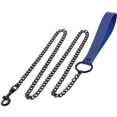 blue Loyal Chain Leash for Puppy Play - pridevoyageshop.com - gay men’s puppy play gear, lingerie, fishnet and fetish wear