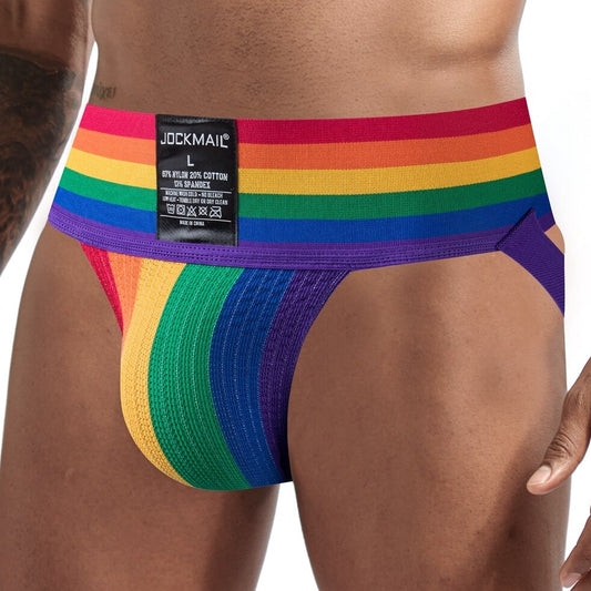 hot man in rainbow Gay Jockstrap: Designer Jock Strap & Gay Athletic Supporter- pridevoyageshop.com - gay men’s underwear and swimwear