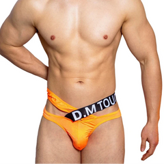 a hot man in orange DM Touch Me Strap Thong - pridevoyageshop.com - gay men’s thongs, boxers, briefs and jockstraps