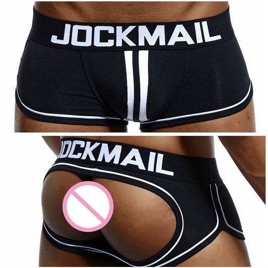 Jockmail black backless trunks