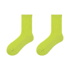 green Ribbed Cotton Crew Socks: Gay Men's Basic Socks for 2023- pridevoyageshop.com - gay men’s harness, lingerie and fetish wear