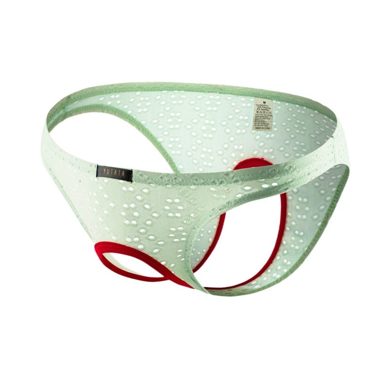 green Perfect for Tops No Crotch Mesh Briefs | Gay Men Underwear- pridevoyageshop.com - gay men’s underwear and swimwear