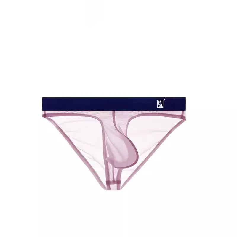Lavender Transparent Hung Briefs - pridevoyageshop.com - gay men’s underwear and swimwear