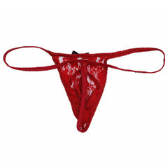 red Men's Plus Size Desire Garden Lace Thong - pridevoyageshop.com - gay men’s bodystocking, lingerie, fishnet and fetish wear