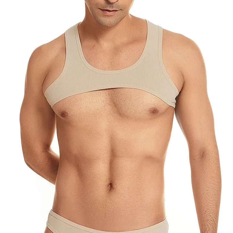 a hot gay guy in skin Men's Ribbed Muscle Crop Top | Gay Crop Tops & Sports Wear - pridevoyageshop.com - gay crop tops, gay casual clothes and gay clothes store