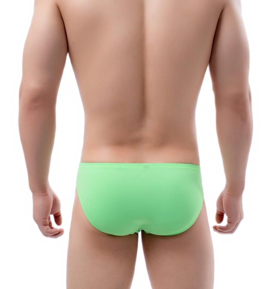 sexy gay man in green Men's Ice Silk Hung Briefs | Gay Men Underwear- pridevoyageshop.com - gay men’s underwear and swimwear