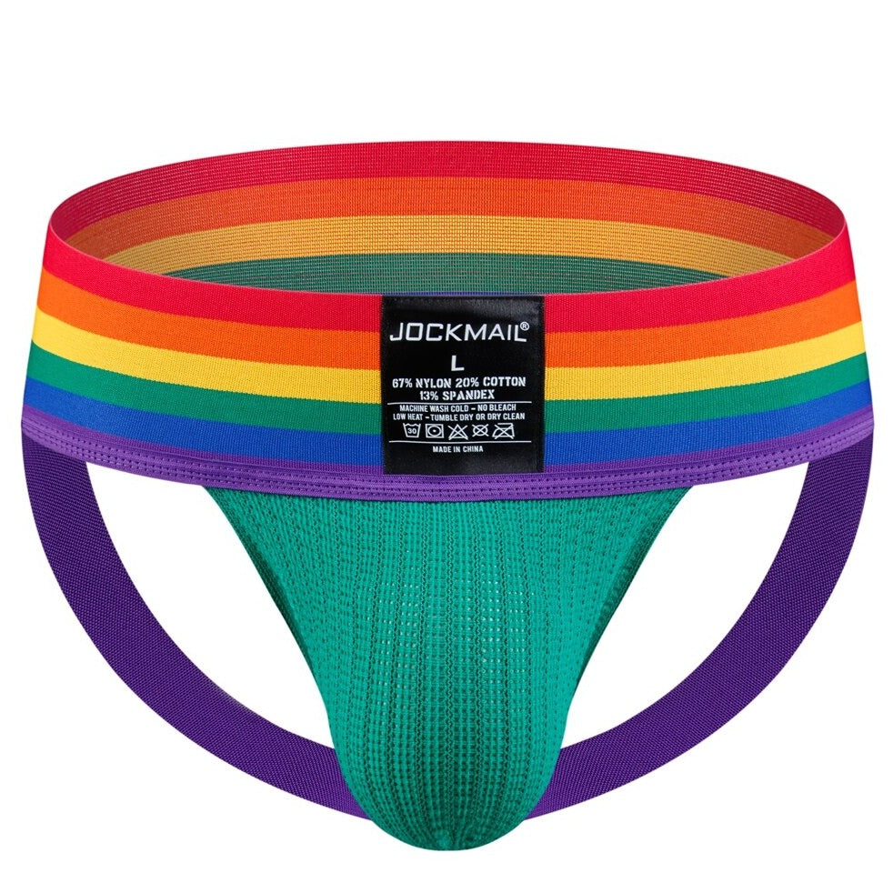 green Gay Jockstrap: Designer Jock Strap & Gay Athletic Supporter- pridevoyageshop.com - gay men’s underwear and swimwear