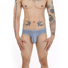 sexy gay man in blue Backless Buns Out Briefs | Gay Men Underwear- pridevoyageshop.com - gay men’s underwear and swimwear