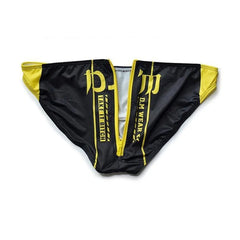 black DM Take It Bitch Open Butt Zipper Briefs - pridevoyageshop.com - gay men’s underwear and activewear