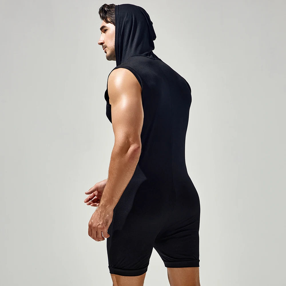 Meat Rack Hooded Onesie for Gay Men