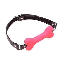 pink Puppy Treat Bone Gag - pridevoyageshop.com - gay men’s bodystocking, lingerie, fishnet and fetish wear