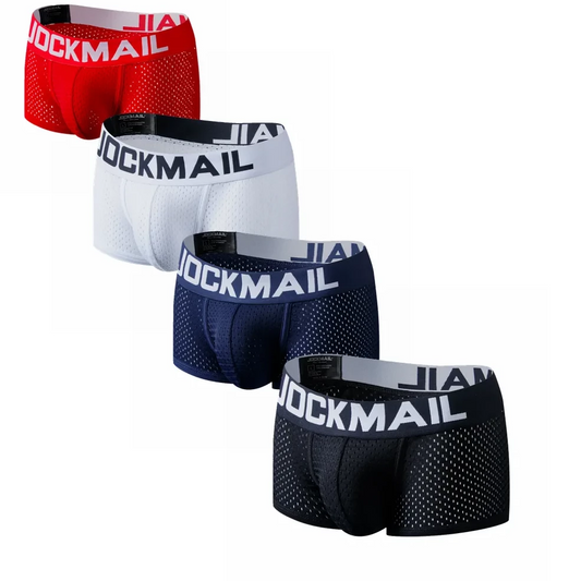 Jockmail Men's Mesh Boxer Briefs 4-Pack - pridevoyageshop.com - gay men’s underwear and swimwear