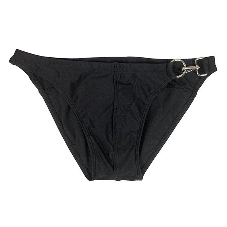 details of black Gay Swimwear | Gay Men's Clipper Swim Briefs- pridevoyageshop.com - gay men’s underwear and swimwear