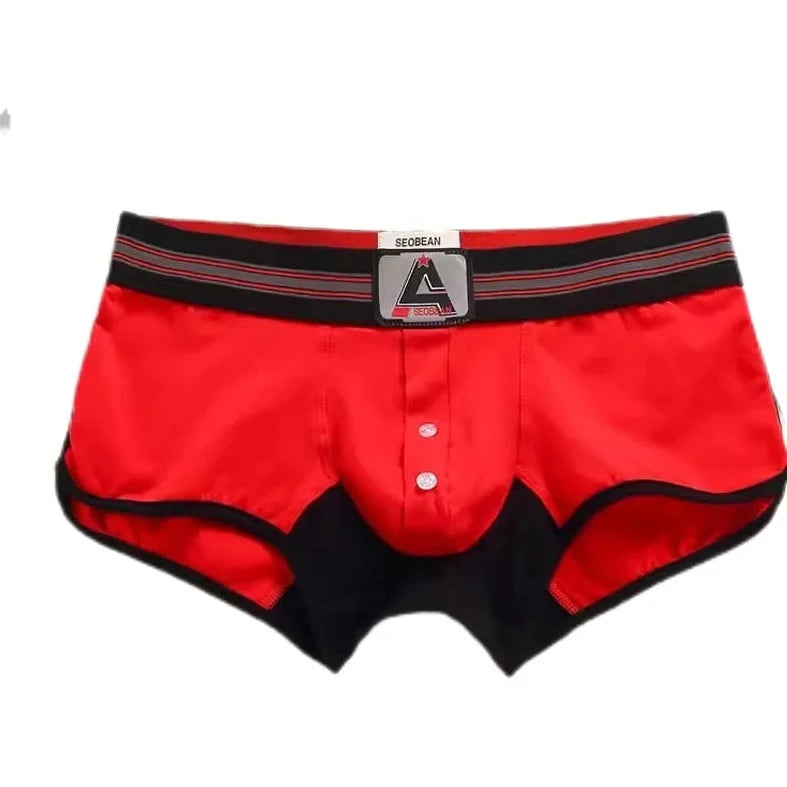 red Young Men's Boxer Briefs - pridevoyageshop.com - gay men’s underwear and activewear