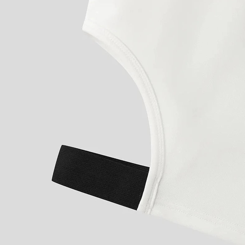 details of white Men's Designer Hollow Out Crop Tops | Gay Crop Tops & Clubwear - pridevoyageshop.com - gay crop tops, gay casual clothes and gay clothes store