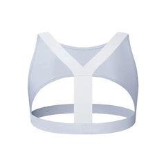 white JOCKMAIL Mesh Harness Crop Tops | Gay Crop Tops & Clubwear - pridevoyageshop.com - gay crop tops, gay casual clothes and gay clothes store