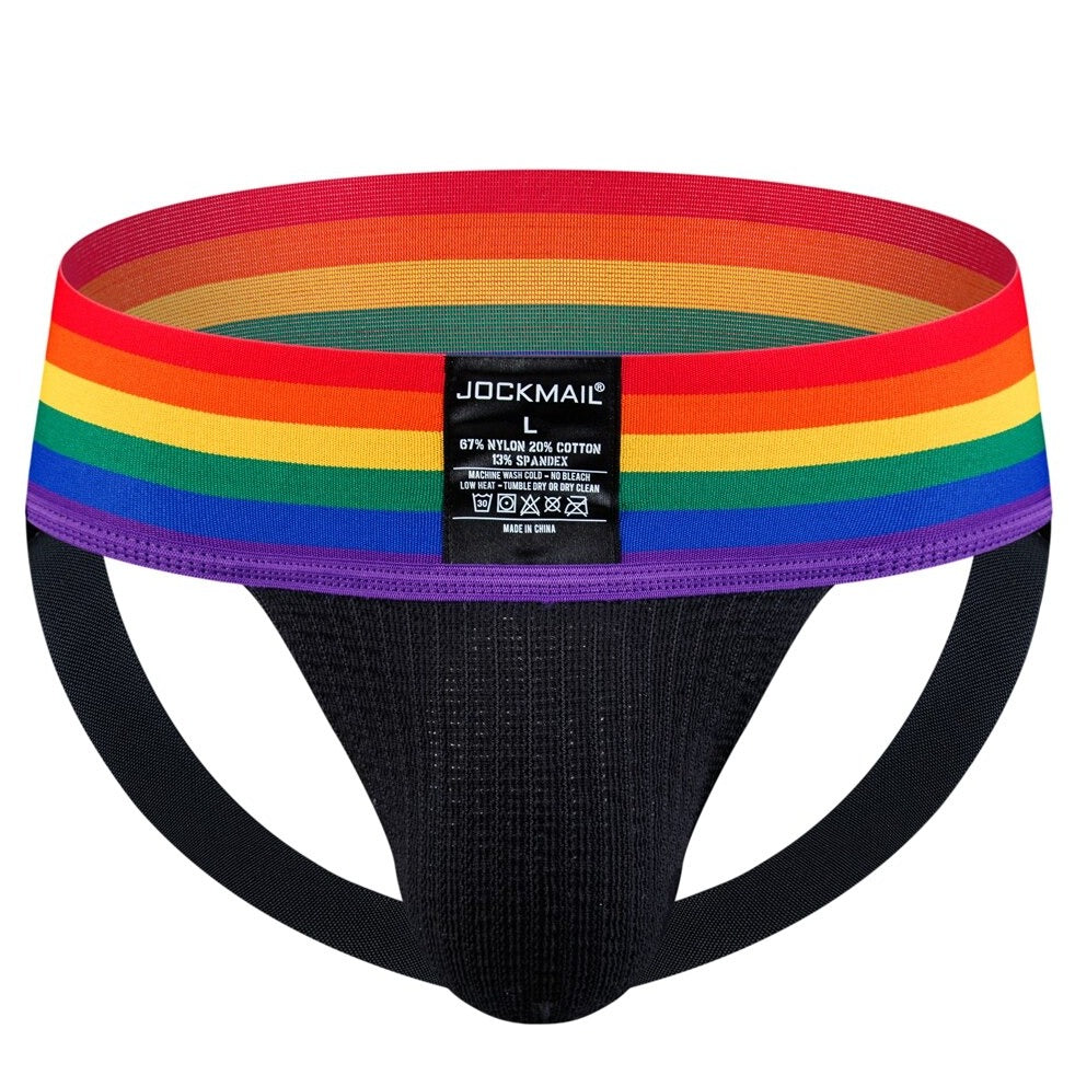 black Gay Jockstrap: Designer Jock Strap & Gay Athletic Supporter- pridevoyageshop.com - gay men’s underwear and swimwear