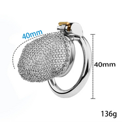 S size ChainMail Cock Cage from Pridevoyageshop