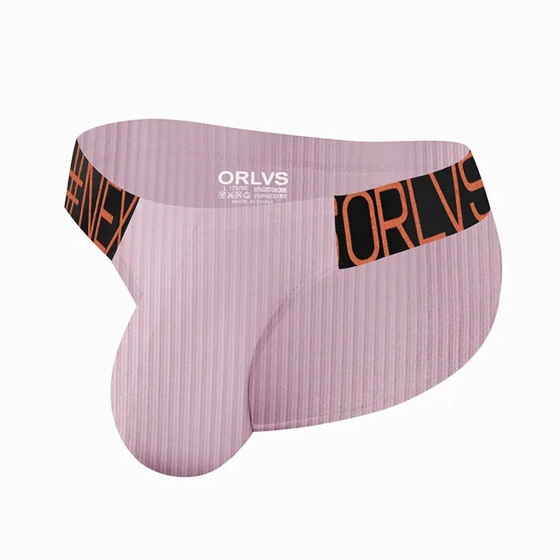 pink ORLVS Men's Ribbed Briefs - pridevoyageshop.com - gay men’s underwear and swimwear