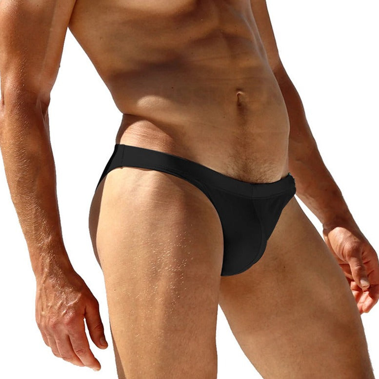 sexy gay man in black Gay Swimwear | Gay Men's Clipper Swim Briefs- pridevoyageshop.com - gay men’s underwear and swimwear