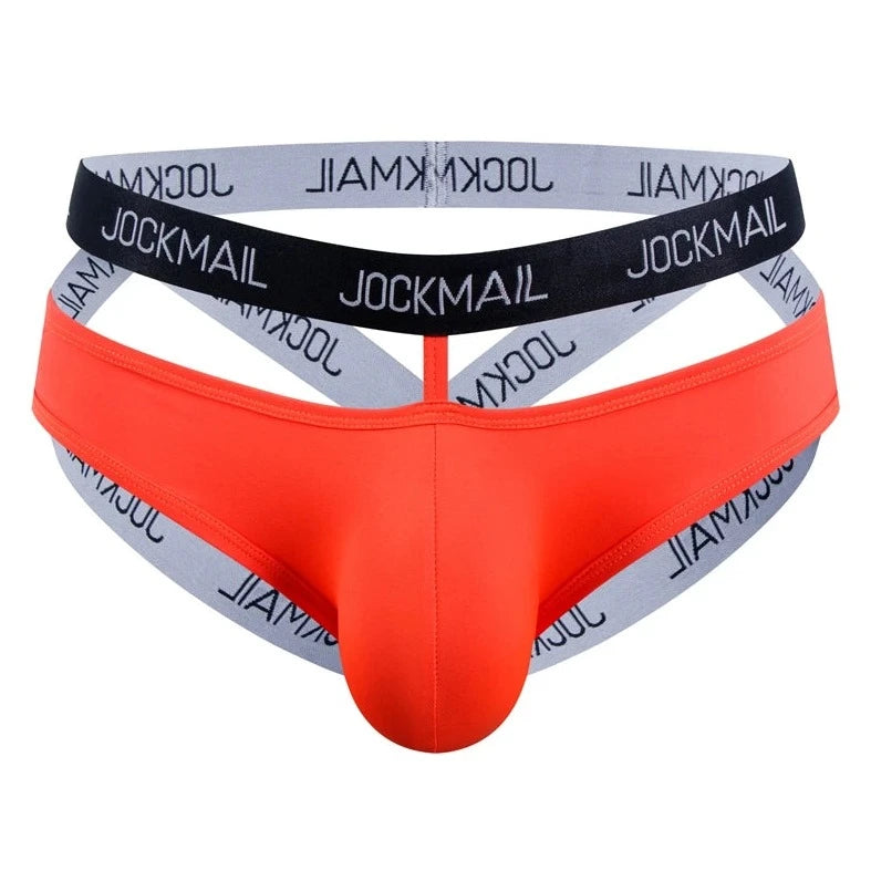 orange Jockmail Bondage Jockstrap - pridevoyageshop.com - gay men’s underwear and swimwear
