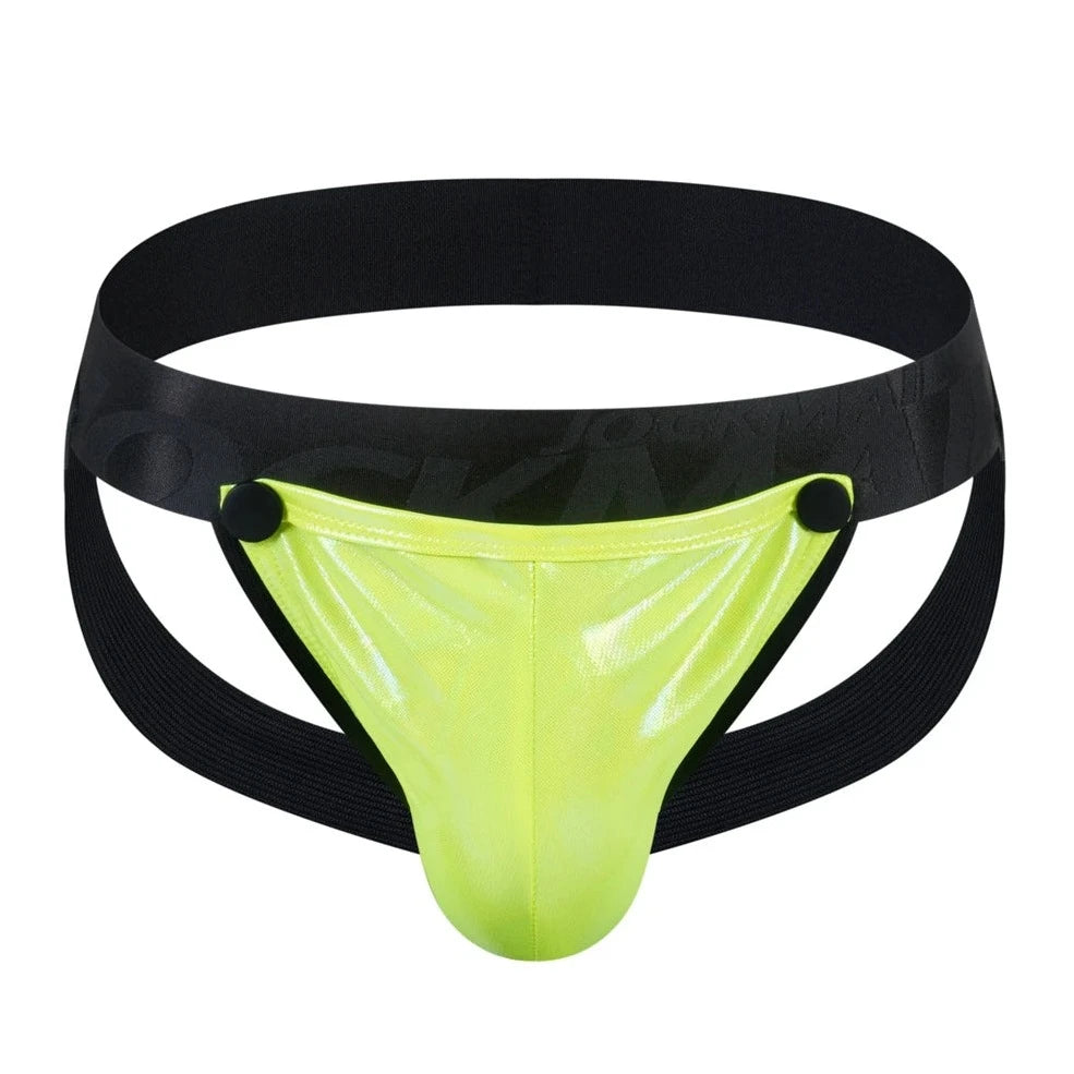 yellow Jockmail Circuit Party Jockstrap - pridevoyageshop.com - gay men’s underwear and swimwear