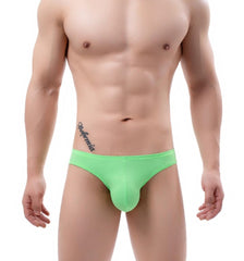 sexy gay man in green Men's Ice Silk Hung Briefs | Gay Men Underwear- pridevoyageshop.com - gay men’s underwear and swimwear