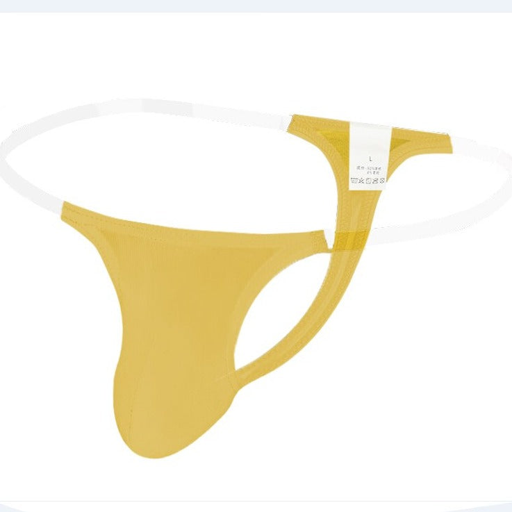yellow Gay Swimwear | Men's Barely There Swim Thong - pridevoyageshop.com - gay men’s underwear and swimwear