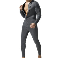 a hot daddy in gray Yes, Daddy Men Onesie Pajamas - pridevoyageshop.com - gay men pajamas, gay men loungewear, gay men sleepwear