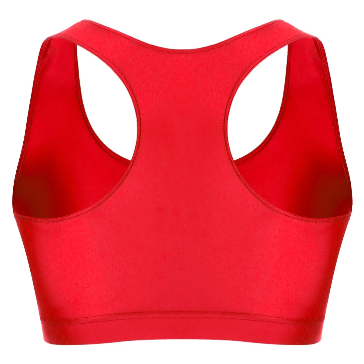 red Men's Glossy Sports Crop Top | Gay Crop Tops & Sports Wear - pridevoyageshop.com - gay crop tops, gay casual clothes and gay clothes store