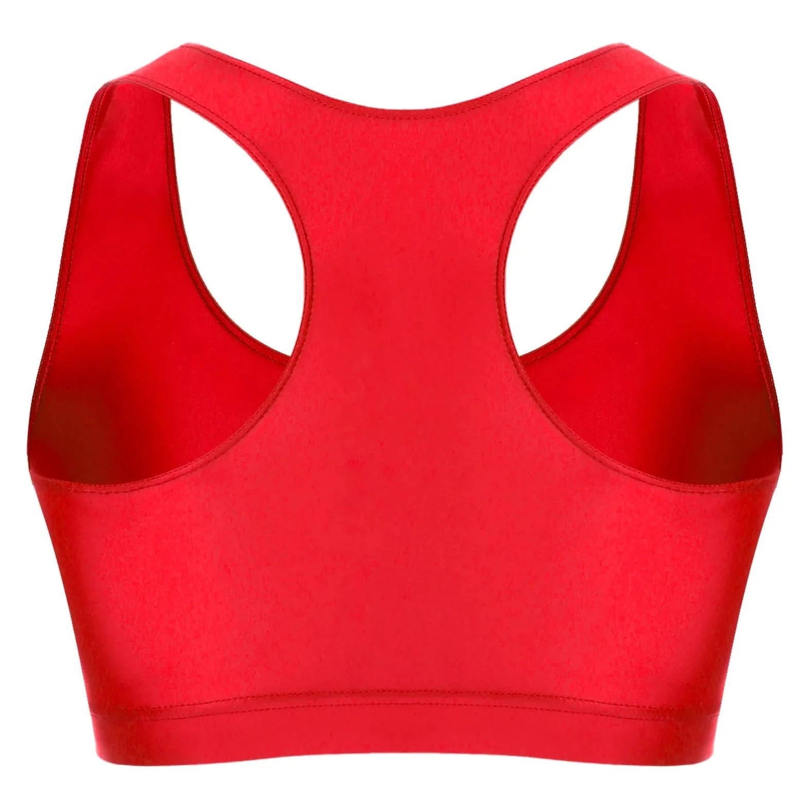 red Men's Glossy Sports Crop Top | Gay Crop Tops & Sports Wear - pridevoyageshop.com - gay crop tops, gay casual clothes and gay clothes store