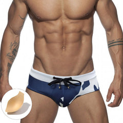 sexy gay man in blue Gay Swimwear | Push Up Pouch Swim Briefs- pridevoyageshop.com - gay men’s underwear and swimwear