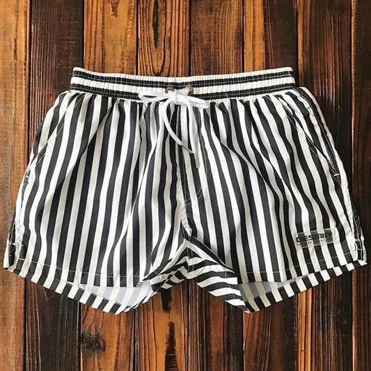 striped Desmiit Vertical Striped Board Shorts - pridevoyageshop.com - gay men’s underwear and swimwear