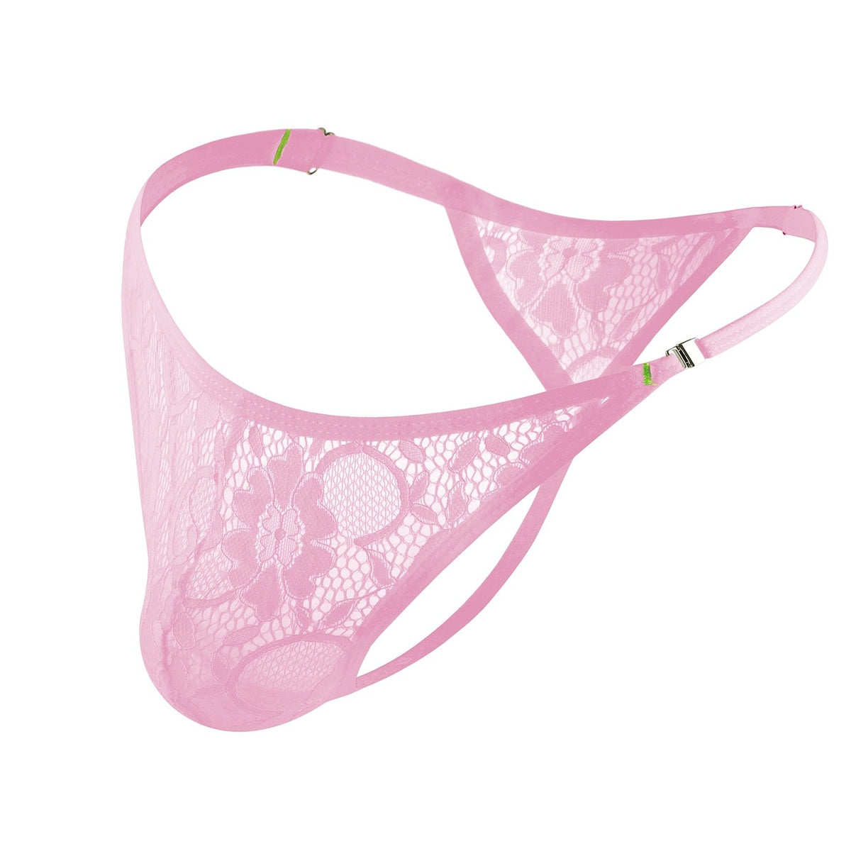 pink Erotic Lace Thong: Sexy Men's See-Through Underwear and Lingerie - pridevoyageshop.com - gay men’s underwear and swimwear