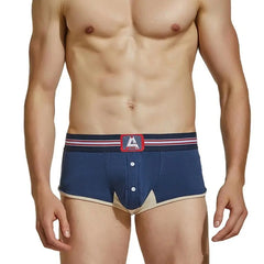 a hot gay man in dark blue Young Men's Boxer Briefs - pridevoyageshop.com - gay men’s underwear and activewear