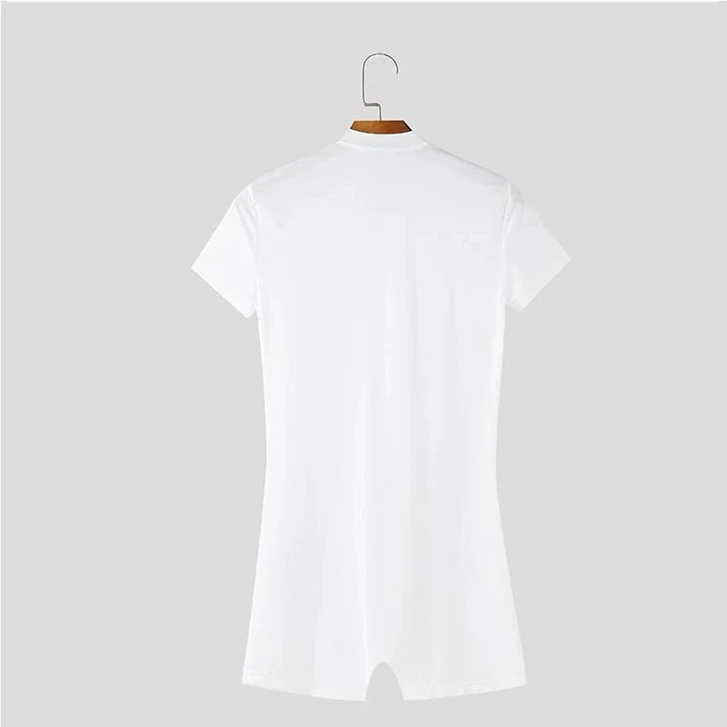 Pull It Down Deep-V Bodysuit for Gay Men