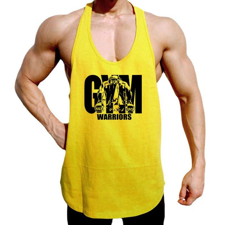 hot gay muscle hunk in yellow Gay Tops | Mens Mesh Stringer Tank Tops - pridevoyageshop.com - gay men’s gym tank tops, mesh tank tops and activewear