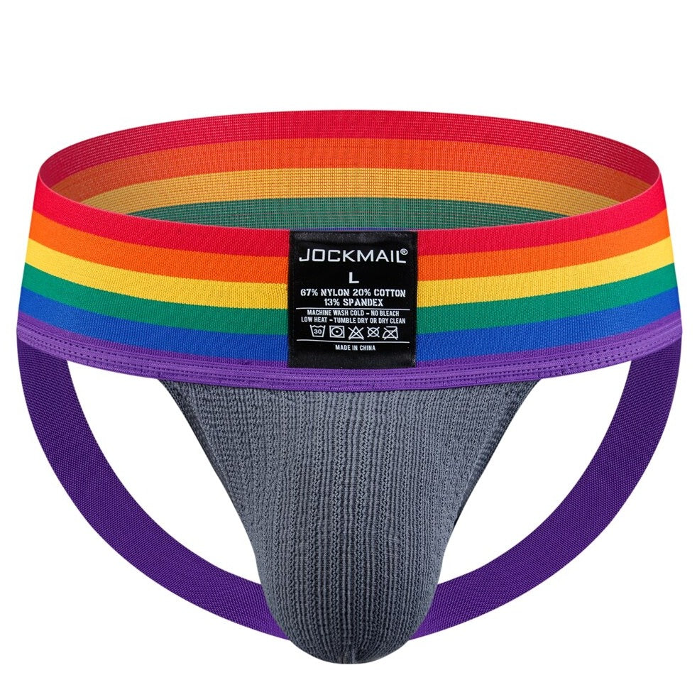 gray Gay Jockstrap: Designer Jock Strap & Gay Athletic Supporter- pridevoyageshop.com - gay men’s underwear and swimwear