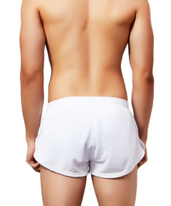 sexy gay man in white Seobean Men's Quick Dry Running Shorts | Gay Shorts - Men's Activewear, gym short, sport shorts, running shorts- pridevoyageshop.com