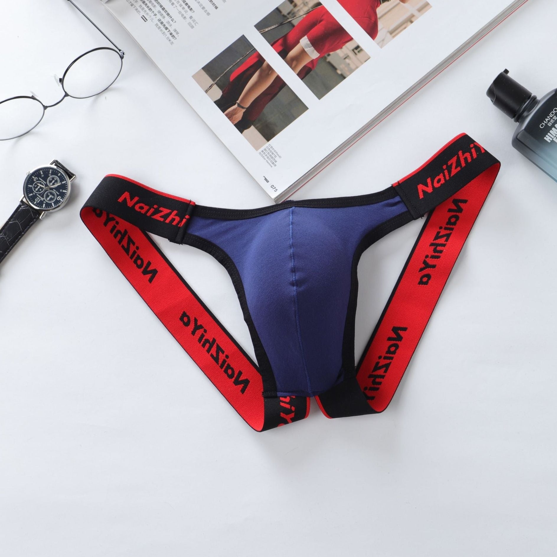 blue Gay Jockstraps: U Pouch Underwear & Jockstrap Pouch Styles- pridevoyageshop.com - gay men’s underwear and swimwear