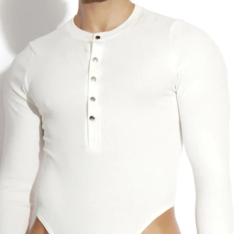 a hot gay men in white The Preacher’s Thong Bodysuit - Men's Singlets, Bodysuits, Rompers & Jumpsuits - pridevoyageshop.com