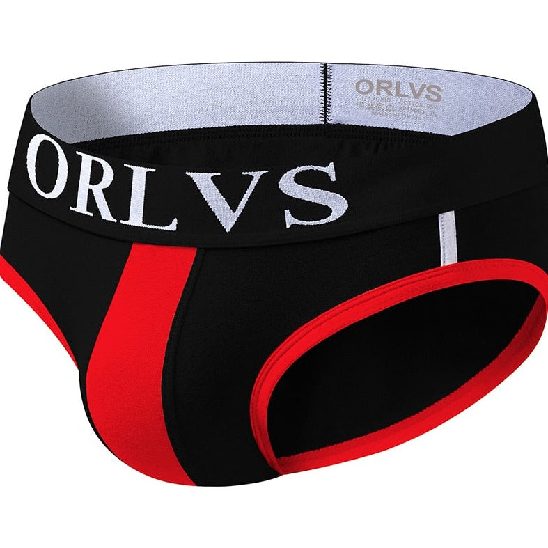 Black ORLVS Classic Modal U Convex Pouch Men's Brief Underwear - pridevoyageshop.com - gay men’s underwear and swimwear