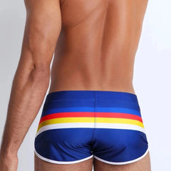 a hot gay man in blue Men's Beach House Swim Briefs - pridevoyageshop.com - gay men’s underwear and swimwear