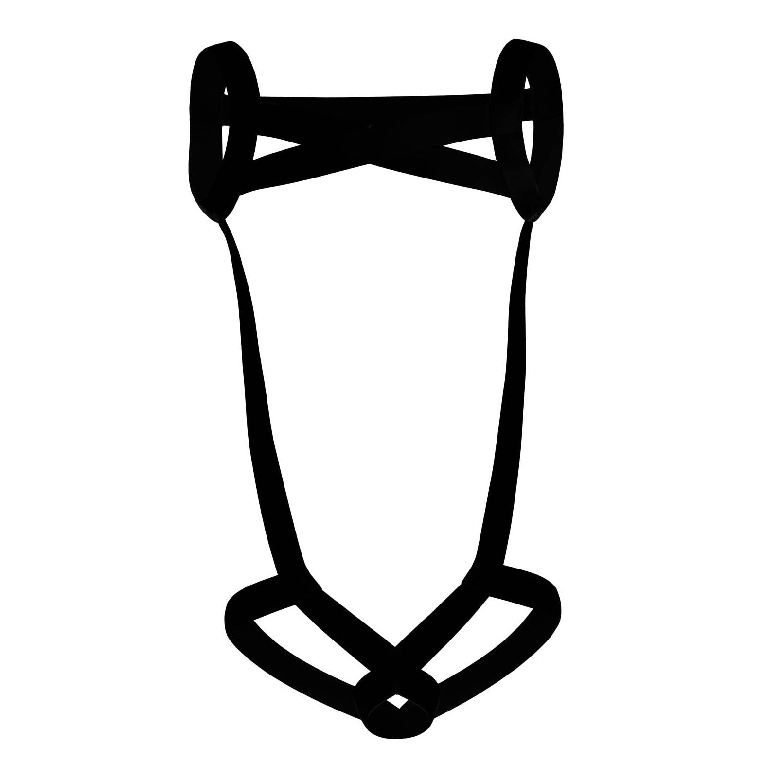 black Sexy Men's Full Body Elastic Harness | Gay Harness- pridevoyageshop.com - gay men’s harness, lingerie and fetish wear