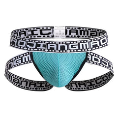 sky blue Gay Men's Movie Strip Jockstrap - pridevoyageshop.com - gay men’s underwear and swimwear
