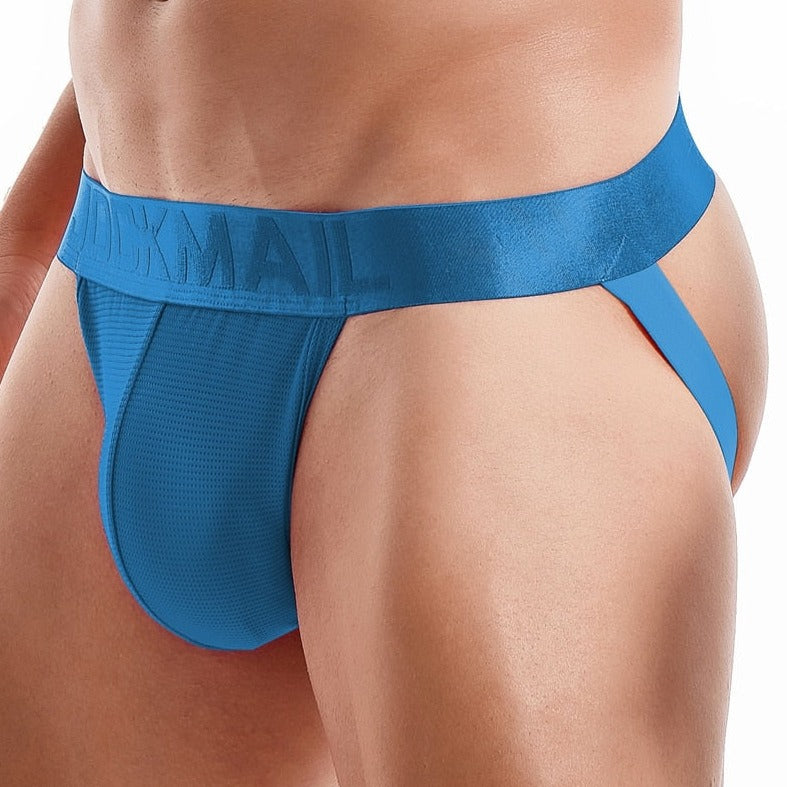 blue Jockmail Fiesta Rave Bikini Briefs | Gay Men Underwear- pridevoyageshop.com - gay men’s underwear and swimwear