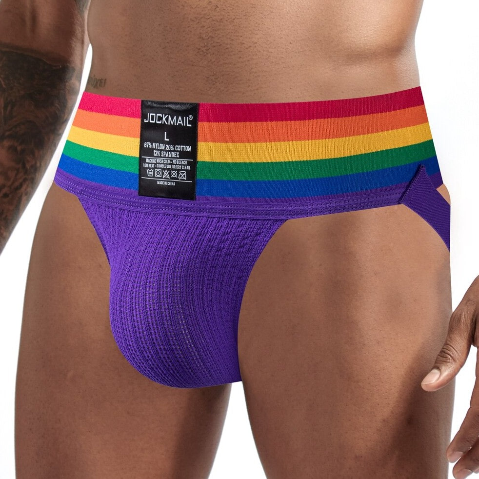 hot man in purple Gay Jockstrap: Designer Jock Strap & Gay Athletic Supporter- pridevoyageshop.com - gay men’s underwear and swimwear
