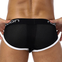 a hot gay man in black Men's 85 Collection Mesh Briefs - pridevoyageshop.com - gay men’s underwear and swimwear