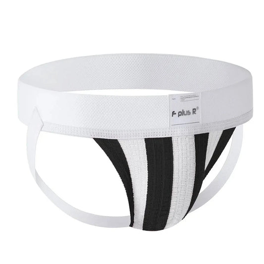 white Athletic Stripe Jockstraps - pridevoyageshop.com - gay men’s underwear and swimwear