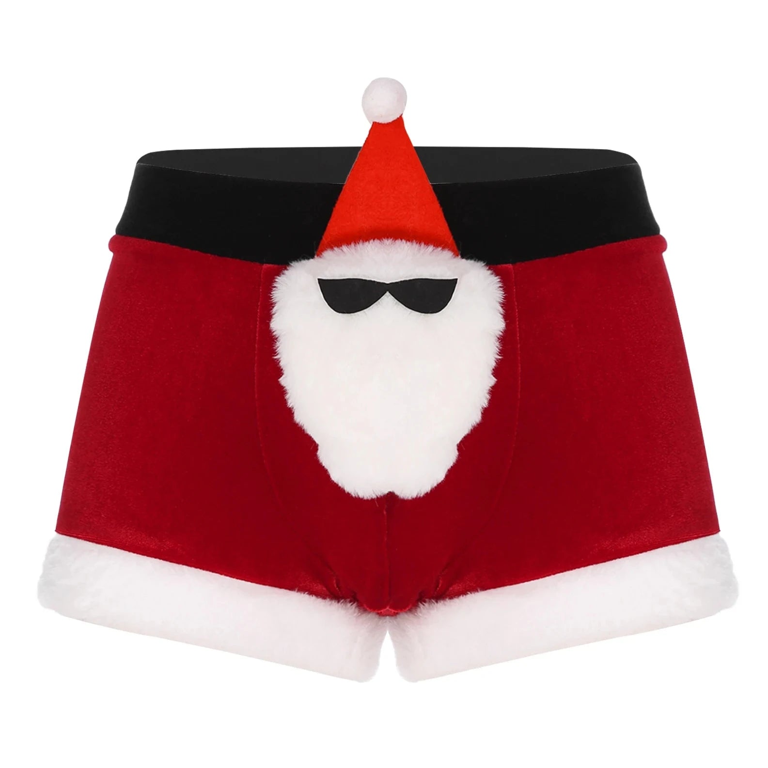 Santa’s Surprise Christmas Boxers - pridevoyageshop.com - gay costumes, men role play outfits, gay party costumes and gay rave outfits